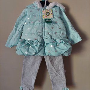 Brand new Little me Girls 3 piece set